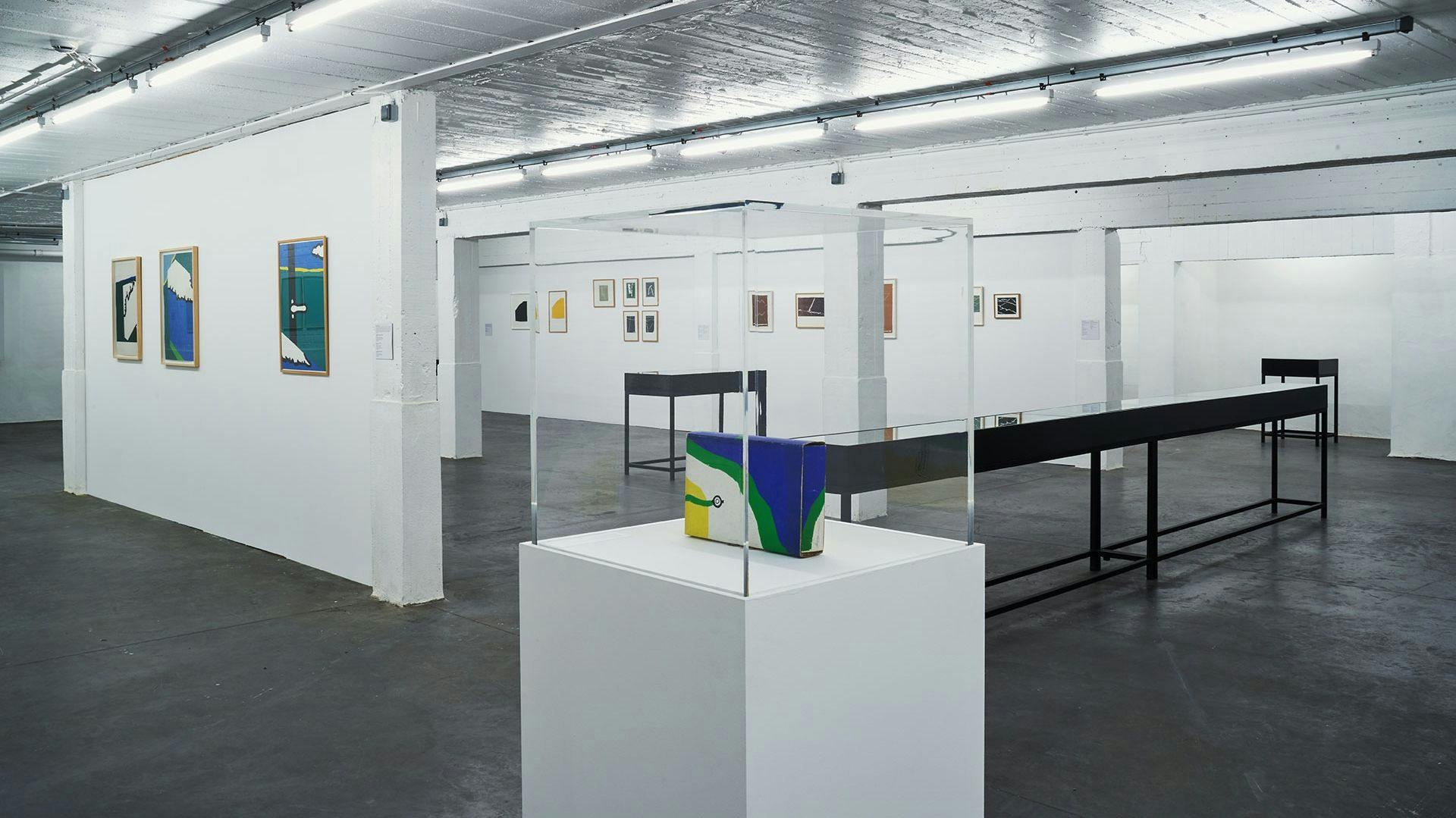 Installation view of the exhibition Raoul De Keyser in Print: Silkscreens, Lithographs, Linocuts, and Etchings at CC Strombeek in Grimbergen, Belgium, dated 2018